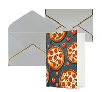 NONHAI Biglietti di auguri con buste Thinking of You, biglietto vuoto per pizza e cibo, biglietti di auguri per compleanno, baby shower, congratulazioni, matrimonio, ringraziamento, tutte le occasioni