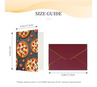 NONHAI Biglietti di auguri con buste Thinking of You, biglietto vuoto per pizza e cibo, biglietti di auguri per compleanno, baby shower, congratulazioni, matrimonio, ringraziamento, tutte le occasioni