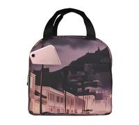 NONHAI Borsa termica per il pranzo isolata The Old Hollywood, per donne e uomini, riutilizzabile, borsa termica per ufficio e picnic