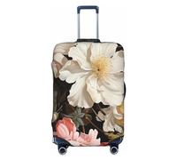 NONHAI Copertura per bagagli da viaggio, protezione per valigia, alla moda, elastica, lavabile, elastica, antigraffio, adatta per bagagli da 45-81 cm, nero, piccolo, nero, piccolo, Nero , S