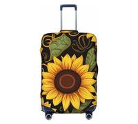 NONHAI Copertura per bagagli da viaggio Protezione per valigia Bella girasole Elastico Lavabile Stretch Valigie Protector Anti-Graffio Copertura per Valigia da Viaggio Adatto per Bagagli da 45-81 cm,