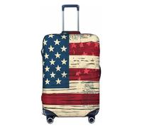NONHAI Copertura per bagagli da viaggio Protezione per valigia con motivo bandiera americana elastica lavabile elasticizzata protezione antigraffio per valigie da viaggio adatta per bagagli da 45-81