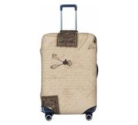 NONHAI Copertura per bagagli da viaggio Protezione per valigia Old fashioned posta elastica lavabile elasticizzata protezione antigraffio valigia da viaggio copertura adatta per bagagli da 45-81 cm,