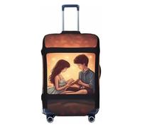 NONHAI Copertura per bagagli da viaggio Protezione per valigia Romantic Love Elastico Lavabile Stretch Valigie Protector Anti-Graffio Copertura per Valigia da Viaggio Adatto per Bagagli da 45-81 cm,