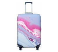 NONHAI Copertura per bagagli da viaggio Protezione per valigie Blu Rosa marmo Elastico Lavabile Stretch Valigie Protector Anti-Scratch Travel Valigia Cover Fit 45-81 Pollici Bagagli, Nero , M
