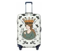 NONHAI Copertura per bagagli da viaggio Protezione per valigie Ragazza che indossa la corona elastica lavabile elasticizzata protezione per valigia da viaggio antigraffio copertura per valigia da