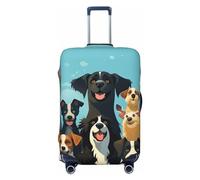 NONHAI Copertura per bagagli da viaggio Protezione per valigie Un grande gruppo di cani Elastico Lavabile Stretch Valigie Protector Anti-Graffio Copertura per Valigia da viaggio Adatto per bagagli da