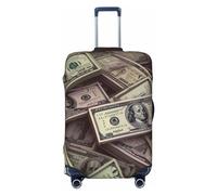 NONHAI Copertura per bagagli da viaggio Protezione per valigie Un mucchio di banconote da cento dollari Elastico Lavabile Elasticizzato Protezione per valigia da viaggio antigraffio Copertura per