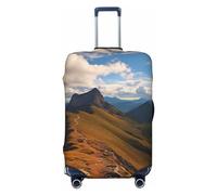 NONHAI Pinnacle Peak, copertura protettiva per valigie da viaggio, lavabile, elastica, antigraffio, adatta per bagagli da 45 a 81 cm, Nero , XL