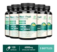 Noni Fruit 6000 mg - con BioPerine - Salute digestiva, protezione antiossidante