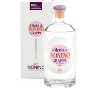 Nonino Grappa Monovitigno Il Merlot 70cl - Distillato Artigianale Italiano da Vinacce di Merlot - Grappa Elegante e Morbida - Prodotta in Alambicchi di Rame - Made in Italy Premium