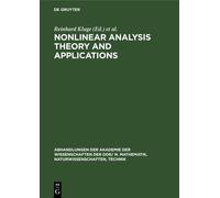 Nonlinear Analysis Theory and Applications (Copertina rigida)