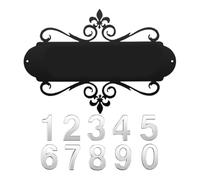 NonMiFyR 1 Pezzo Numero Casa Orizzontale Resistente Agli Agenti Atmosferici Montaggio Adatta per Regalo di Benvenuto Decorazione Casa