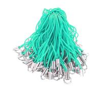 NonMiFyR 100 Pezzi di Ciondoli per Cellulari, per Cellulari, Artigianato Fai da Te, Cinturini da Polso, Lacci con Ciondoli per Portachiavi, Verde Chiaro