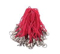 NonMiFyR 100 Pezzi di per Cellulari, Cinturini Pendenti per Cellulari, Pratici da Polso, Fai da Te per Cellulari, Fotocamere E Portachi, Rosa Rossa