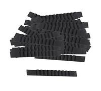 NonMiFyR 100 Pezzi Strisce Antiscivolo Appendiabiti in Silicone Adesivo per Spalla Indumenti con Stabili Applicabili a Vestiti Armadi Casa, Nero 10x90mm