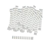 NonMiFyR 100 Pezzi Strisce Antiscivolo Appendiabiti in Silicone Adesivo per Spalla Indumenti con Stabili Applicabili a Vestiti Armadi Casa, Bianco 10x90mm