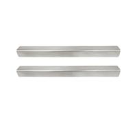 NonMiFyR 2 Pezzi Paraspigolo in Acciaio Inox 304 Facile da Instre Proteggi-Bordo Finit Argento per Rinnovamento Casa, Cassetto Spazzat, 17 Pollici