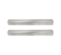 NonMiFyR 2 Pezzi Paraspigolo in Acciaio Inox 304 Facile da Instre Proteggi-Bordo Finit Argento per Rinnovamento Casa, Cassetto Spazzat, 11 Pollici