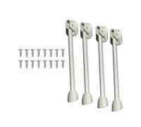 NonMiFyR 4 Pezzi di Gambe Pieghevoli per Tavolo, Gambe Pieghevoli a Forcina per, in Ferro, Ricambio Fai Da Te con Facile Montaggio per Tavolo Da Pranzo/s, 26cm Bianco