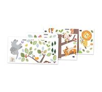 NonMiFyR Adesivi Murali con Motivi di Alberi E Animali per Decorare Le Pareti di Cucine, Camerette E