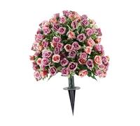 NonMiFyR Arbusti Artificiali, Piante Artificiali Decorative E Picchetti Da Terra, Palline di Fiori Artificiali per La Decorazione di Vasi, Viola