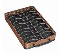 NonMiFyR Asciuga Piatti da tile Vaschetta Raccogli Goccia Resistente Ruggine Scolapiatti con Vaschetta Raccogli Facile da Pulire, Nero
