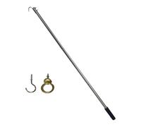 NonMiFyR Attic Rod Tiraggio Set Gancio Acciaio Inox Stoccaggio Facile Assemblaggio Pratico Adatto per Entrata Soffitta 1016cm