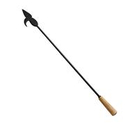 NonMiFyR Attrezzo per Il Fuoco con Manico in Legno, Accessorio per Resistente al Calore, Lungo 81 Cm, per Braciere, Picnic, Escursioni, Patio, Giardino