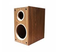 NonMiFyR Audio Cabinet Mobile Acustico Legno Vented Scatola Speaker Supporto Progetto DIY Apertura Regolabile per Musica Studio Laboratorio Camera, Noce
