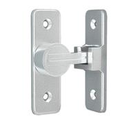 NonMiFyR Barn Door Lock Set Serratura Catenaccio Scorrevole Portone in Zinco per Privacy Installazione Pratica Adatto per Dormitorio Ufficio Fienile, Argento 90 gradi