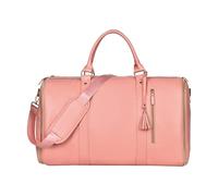 NonMiFyR Borsa Porta Abiti Borsa Da Viaggio Borsa Valigia Da Uomo Borsa Weekender Comparto per Abiti Removibile Impermeabile Adatta a Viaggi D'Affari Vacanze F, Rosa