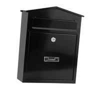 NonMiFyR Cassetta Postale Da Parete con Serratura in [materiale], Pratica, di E Moderna, per Porta D'ingresso E Aree Esterne, Nero