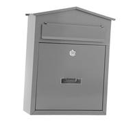 NonMiFyR Cassetta Postale Da Parete con Serratura in [materiale], Pratica, di E Moderna, per Porta D'ingresso E Aree Esterne, Grigio