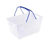 NonMiFyR Cestino Della Spesa, Cestino Portaoggetti, Robusto Organizer Multifunzionale per Supermercato con Maniglia per Cosmetici, Stanza Dei Lavori Manuali, G, Blu