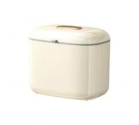 NonMiFyR Cestino Rettangolare in Plastica da Parete Profilo Stretto Cestino con Coperchio Manuale Bianco Pattumiera per, Bagno, Casa Compatta