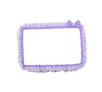 NonMiFyR Computer Copertura Schermo Decorativa Telaio Bordo Elegante Pizzo con Fiocco Protezione Antipolvere Adatta a Regali Decorazione Casa Feste, Viola, da 23 a 26 Pollici