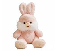 NonMiFyR Coniglio Peluche Bambola Orecchie Lunghe Pupazzo Accogliente Innocente Dettagli Autentici Decorativo Adatto a Bambini Arredamento Cameretta Dono, Rosa, 55CM