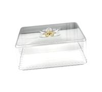 NonMiFyR Copri-cibo, Copri-torta, Rettangolare, Leggero, Protettivo, Rete per Alimenti, Coperchio Antipolvere per Dolci, Dessert, Barbecue, Lunghezza 30 Cm