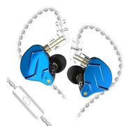 NonMiFyR Cuffie Gaming in Ear Auricolari Headset con Microfono Filo Cablato Driver Dinamico 10 Mm Chiarezza Voci Cavo Rame Schermato Gancio Orecchio Compatto, Blu Diamante, Con Microfono