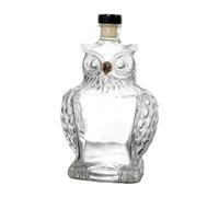 NonMiFyR Decanter per Whisky con Tappo Trasparente a Forma di Gufo per Uomo, Nonno E Papà