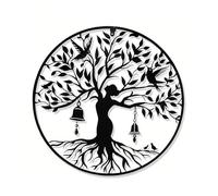 NonMiFyR Decorazione Murale con, Moderna Decorazione Da Parete Da 40 Cm con Silhouette di Albero Genealogico per Casa E Esterni
