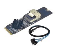 NonMiFyR Expansion Card M.2 Mini SFF-8087 Controller Adapter PCB Board Interfaccia 3.0 Latenza Ridotta Adatta per Installazione PC Server Archivi, con Cavo