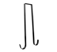 NonMiFyR Ganci Portaghirlande per Porta D'Ingresso con Design E Materiale Durevole per Ghirlande E Decorazioni Adatto per Interni Ed Esterni, Nero