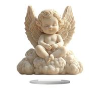 NonMiFyR in Preghiera, Ornamento Acrilico Piatto 2D, Cherubino in Preghiera, per