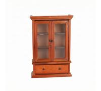 NonMiFyR Mobile Vetrina in Miniatura con in Realistico Mini Armadio 1:12 Stile Vintage per Collezionisti di Case Delle Bambole