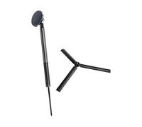 NonMiFyR Monopiede da Golf con Supporto per Telefono con Accessori da Terra per Rotazione a 360° in Tempo Reale, Lega di Alluminio Telescopica, Spike Nero