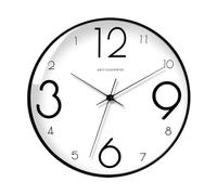 NonMiFyR Orologio Da Parete Rotondo con Movimento, Decorativo, con Numeri, Design Minimalista, Materiale PP Resistente, Ideale per Soggiorno E Ca, Stile F