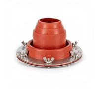 NonMiFyR Parafiamma per con Flangia Rotonda E di a Farfalla Protettivo per Stufa da in Acciaio E Silicone atto per Installazione Semplice, Array, Arancione