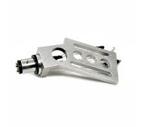 NonMiFyR Phonograph Tonearm Testina Braccio Giradischi Headshell Portatestina Conchiglia Alluminio CNC con Fili 5N Argento E Asole Estese per Regolazioni Fini, Argento